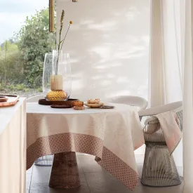 Le Jacquard Francais Tablecloth "Jardin d'Eden" Soft Pink