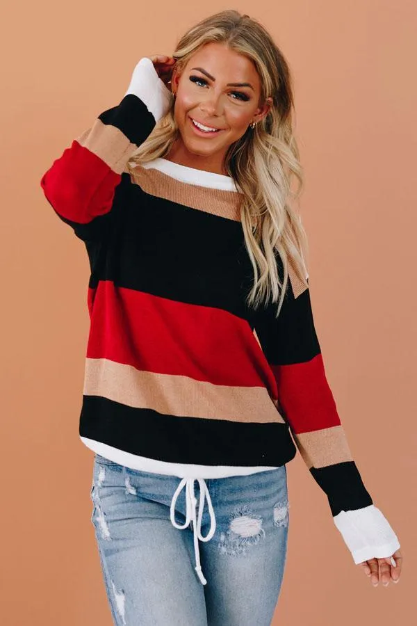 Owen Color Block Knit Sweater